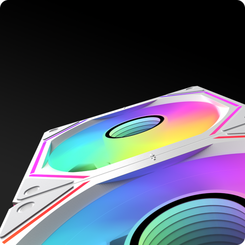 Набор кулеров для корпуса Ocypus Gamma F12 UNI ARGB Reverse Blade 3 in 1 (GAMMA-F12-WH3AM01U-GL) White купить в Украине: Киев, Днепр, Харьков, Одесса  | Проверка совместимости, низкая цена, отзывы, характеристики от TELEMART фото