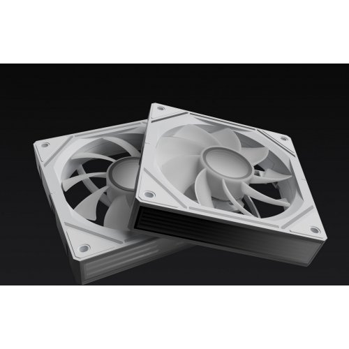 Набор кулеров для корпуса Ocypus Gamma F12 UNI ARGB Reverse Blade 3 in 1 (GAMMA-F12-WH3AM01U-GL) White купить в Украине: Киев, Днепр, Харьков, Одесса  | Проверка совместимости, низкая цена, отзывы, характеристики от TELEMART фото