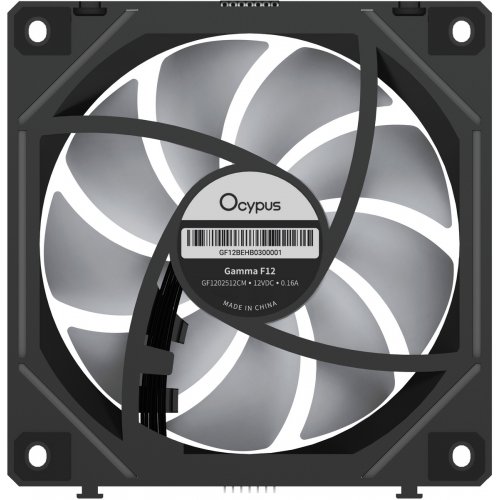 Набор кулеров для корпуса Ocypus Gamma F12 UNI ARGB Reverse Blade 3 in 1 (GAMMA-F12-BK3AM01U-GL) Black купить в Украине: Киев, Днепр, Харьков, Одесса  | Проверка совместимости, низкая цена, отзывы, характеристики от TELEMART фото