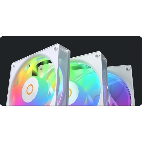 Набор кулеров для корпуса Ocypus Gamma F12 Elite ARGB Reverse Blade 3 in 1 (GAMMA-F12-WH3AM01E-GL) White купить в Украине: Киев, Днепр, Харьков, Одесса  | Проверка совместимости, низкая цена, отзывы, характеристики от TELEMART фото