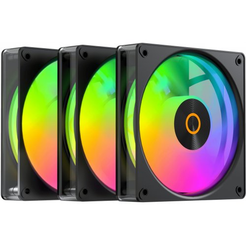 Набор кулеров для корпуса Ocypus Gamma F12 Elite ARGB Reverse Blade 3 in 1 (GAMMA-F12-BK3AM01E-GL) Black купить в Украине: Киев, Днепр, Харьков, Одесса  | Проверка совместимости, низкая цена, отзывы, характеристики от TELEMART фото