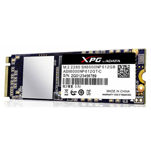 Продать SSD-диск ADATA SX6000NP TLC 512GB M.2 (2280 PCI-E) (ASX6000NP-512GT-C) по Trade-In интернет-магазине Телемарт - Киев, Днепр, Украина фото
