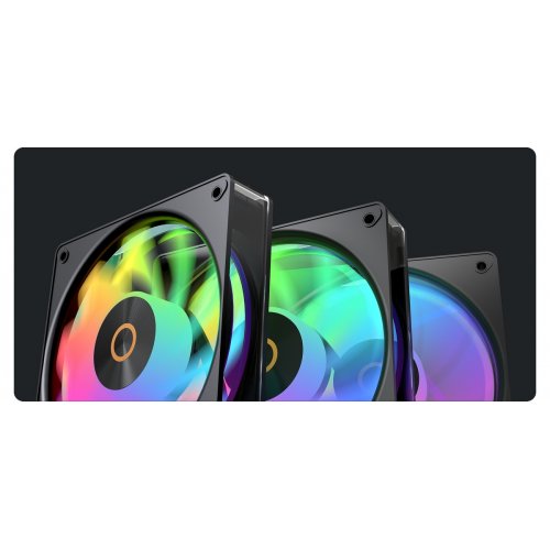 Кулер для корпуса Ocypus Gamma F12 Elite ARGB Reverse Blade (GAMMA-F12-BK1AM01E-GL) Black купить в Украине: Киев, Днепр, Харьков, Одесса  | Проверка совместимости, низкая цена, отзывы, характеристики от TELEMART фото
