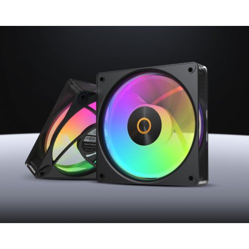 Кулер для корпуса Ocypus Gamma F12 Elite ARGB Reverse Blade (GAMMA-F12-BK1AM01E-GL) Black купить в Украине: Киев, Днепр, Харьков, Одесса  | Проверка совместимости, низкая цена, отзывы, характеристики от TELEMART фото