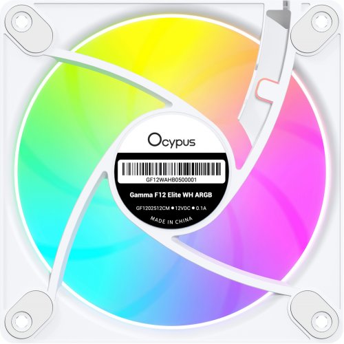 Набор кулеров для корпуса Ocypus Gamma F12 Elite ARGB 3 in 1 (GAMMA-F12-WH3AM00E-GL) White купить в Украине: Киев, Днепр, Харьков, Одесса  | Проверка совместимости, низкая цена, отзывы, характеристики от TELEMART фото
