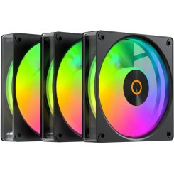 Набор кулеров для корпуса Ocypus Gamma F12 Elite ARGB 3 in 1 (GAMMA-F12-BK3AM00E-GL) Black