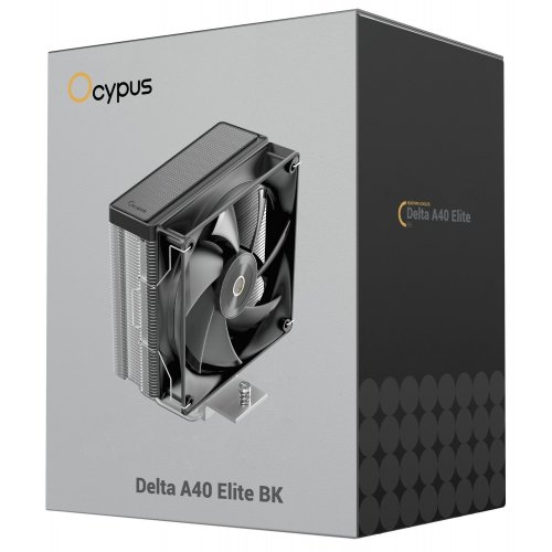 Кулер Ocypus Delta A40 Elite (DELTA-A40-BK1NNWN00E-GL) Black купити в Україні: Київ, Львів, Хмельницький, Тернопіль | Перевірка сумісності, низька ціна, відгуки, характеристики від TELEMART фото