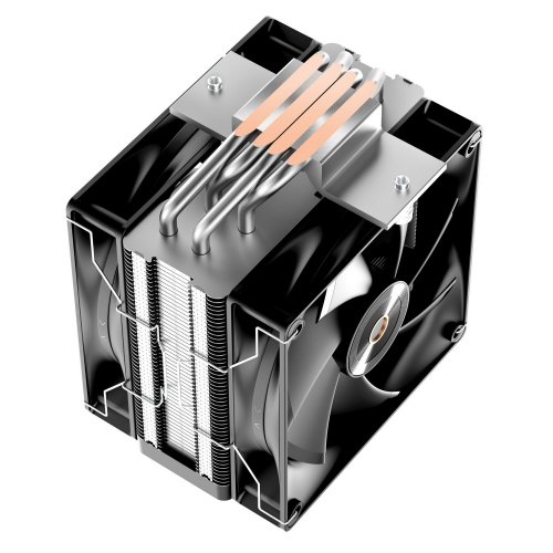 Кулер Ocypus Delta A40 Elite Dual Fan (DELTA-A40-BK2NNWN00X-GL) Black купити в Україні: Київ, Львів, Хмельницький, Тернопіль | Перевірка сумісності, низька ціна, відгуки, характеристики від TELEMART фото