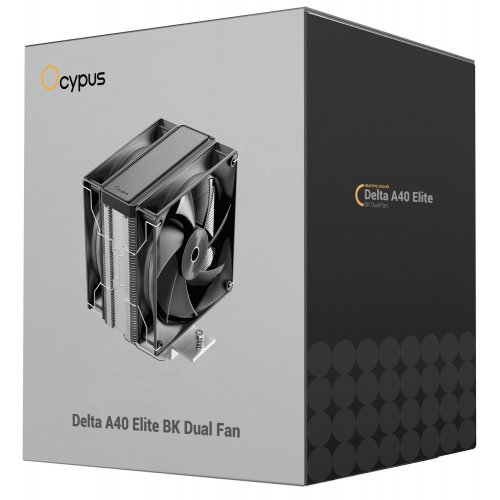 Кулер Ocypus Delta A40 Elite Dual Fan (DELTA-A40-BK2NNWN00X-GL) Black купити в Україні: Київ, Львів, Хмельницький, Тернопіль | Перевірка сумісності, низька ціна, відгуки, характеристики від TELEMART фото