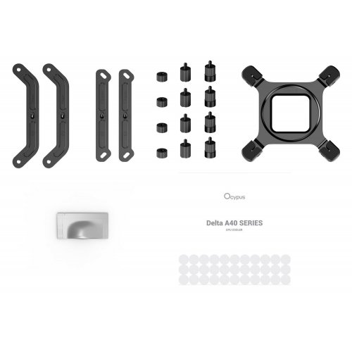 Кулер Ocypus Delta A40 ARGB (DELTA-A40-WH1NAWN00X-GL) White купить в Украине: Киев, Днепр, Харьков, Одесса  | Проверка совместимости, низкая цена, отзывы, характеристики от TELEMART фото