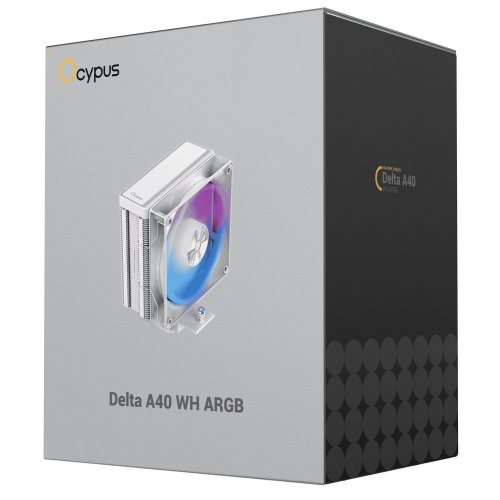 Кулер Ocypus Delta A40 ARGB (DELTA-A40-WH1NAWN00X-GL) White купить в Украине: Киев, Днепр, Харьков, Одесса  | Проверка совместимости, низкая цена, отзывы, характеристики от TELEMART фото