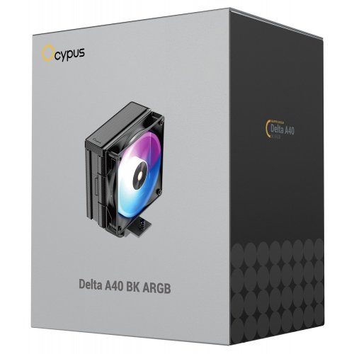 Кулер Ocypus Delta A40 ARGB (DELTA-A40-BK1NAWN00X-GL) Black купити в Україні: Київ, Львів, Хмельницький, Тернопіль | Перевірка сумісності, низька ціна, відгуки, характеристики від TELEMART фото