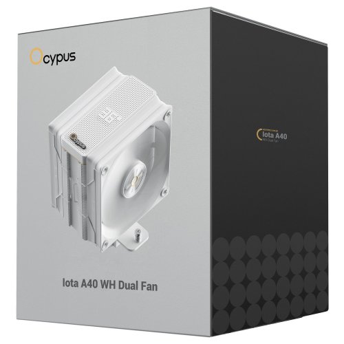 Кулер Ocypus Iota A40 Dual Fan (IOTA-A40-WH2NNWD00X-GL) White купить в Украине: Киев, Днепр, Харьков, Одесса  | Проверка совместимости, низкая цена, отзывы, характеристики от TELEMART фото