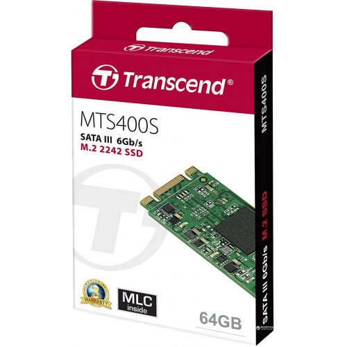 Продать SSD-диск Transcend MTS400 MLC 64GB M.2 (2242 SATA) (TS64GMTS400S) по Trade-In интернет-магазине Телемарт - Киев, Днепр, Украина фото