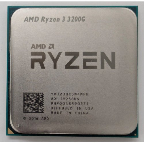 Процесор AMD Ryzen 3 3200G 3.6(4)GHz 4MB sAM4 Tray (YD3200C5M4MFH) (Відновлено продавцем, 823972) купити в Україні: Київ, Львів, Хмельницький, Тернопіль | Перевірка сумісності, низька ціна, відгуки, характеристики від TELEMART фото