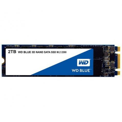 Фото SSD-диск Western Digital Digital Blue TLC 2TB M.2 (2280 SATA) (WDS200T2B0B)