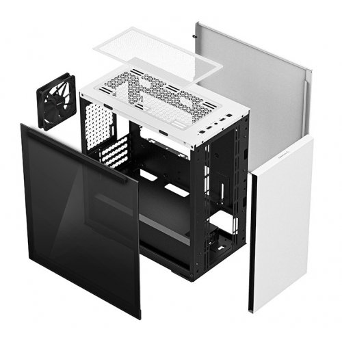 Корпус Deepcool MACUBE 110 Tempered Glass без БЖ (R-MACUBE110-WHNGM1N-G-1) White (Відновлено продавцем, 824010) купити в Україні: Київ, Львів, Хмельницький, Тернопіль | Перевірка сумісності, низька ціна, відгуки, характеристики від TELEMART фото