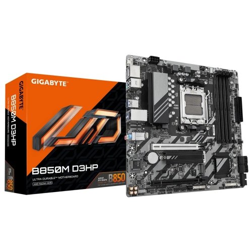 Уценка материнская плата Gigabyte B850M D3HP (sAM5, AMD B850) (Следы использования, 824036) купить в Украине: Киев, Днепр, Харьков, Одесса  | Проверка совместимости, низкая цена, отзывы, характеристики от TELEMART фото
