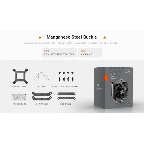 Уцінка кулер PCCooler R200 Black (Розкрита упаковка, 824067) купити в Україні: Київ, Львів, Хмельницький, Тернопіль | Перевірка сумісності, низька ціна, відгуки, характеристики від TELEMART фото