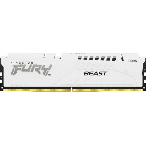 Уценка озу Kingston DDR5 16GB 5600Mhz FURY Beast White (KF556C36BWE-16) (Вскрытая упаковка, 824082) купить в Украине: Киев, Днепр, Харьков, Одесса  | Проверка совместимости, низкая цена, отзывы, характеристики от TELEMART фото