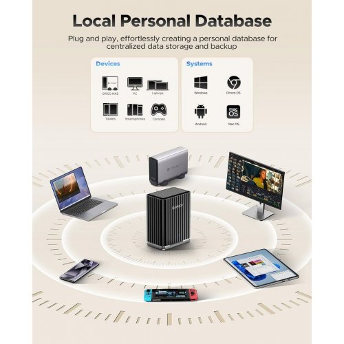 Док-станция ORICO 9728C3 2 Bay Docking Station 2.5"/3.5" HDD/SSD (ORICO-9728C3-EU-BK-BP) Black купить в Украине: Киев, Днепр, Харьков, Одесса  | Низкая цена, отзывы, характеристики от TELEMART фото