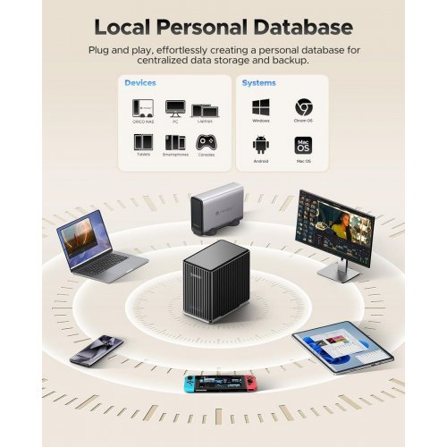 Док-станция ORICO 9758C3 5 Bay Docking Station 2.5"/3.5" HDD/SSD (ORICO-9758C3-V1-EU-BK-BP) Black купить в Украине: Киев, Днепр, Харьков, Одесса  | Низкая цена, отзывы, характеристики от TELEMART фото