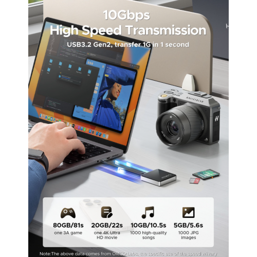 Зовнішня кишеня ORICO AP30-G2 M.2 NVME 2230 SSD Enclosure USB Type-C (ORICO-AP30-G2-BK-BP) Black купити в Україні: Київ, Львів, Хмельницький, Тернопіль | Низька ціна, відгуки, характеристики від TELEMART фото