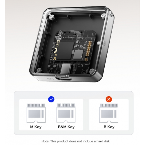 Зовнішня кишеня ORICO AP30-G2 M.2 NVME 2230 SSD Enclosure USB Type-C (ORICO-AP30-G2-BK-BP) Black купити в Україні: Київ, Львів, Хмельницький, Тернопіль | Низька ціна, відгуки, характеристики від TELEMART фото