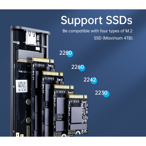 Внешний карман ORICO AM2C3-2N 2 x M.2 NVME SSD Enclosure USB Type-C (ORICO-AM2C3-2N-GY-BP) Grey купить в Украине: Киев, Днепр, Харьков, Одесса  | Низкая цена, отзывы, характеристики от TELEMART фото