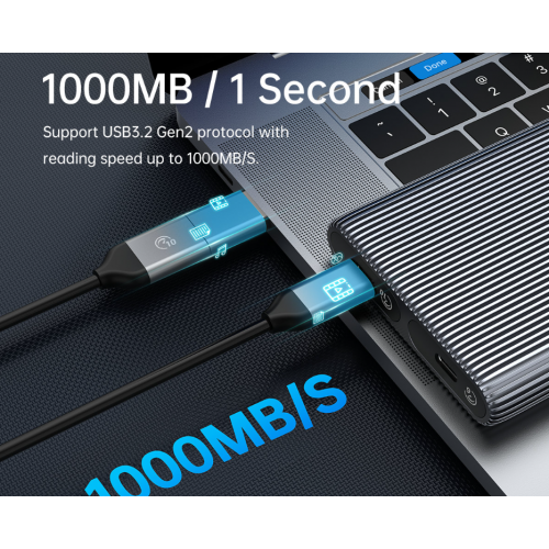 Внешний карман ORICO AM2C3-2N 2 x M.2 NVME SSD Enclosure USB Type-C (ORICO-AM2C3-2N-GY-BP) Grey купить в Украине: Киев, Днепр, Харьков, Одесса  | Низкая цена, отзывы, характеристики от TELEMART фото