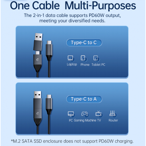 Внешний карман ORICO AM2C3-2N 2 x M.2 NVME SSD Enclosure USB Type-C (ORICO-AM2C3-2N-GY-BP) Grey купить в Украине: Киев, Днепр, Харьков, Одесса  | Низкая цена, отзывы, характеристики от TELEMART фото