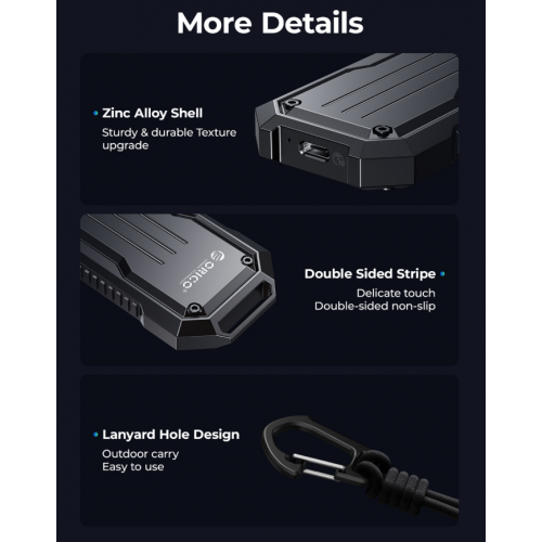 Зовнішня кишеня ORICO OXS2C3-G2 M.2 NVME/SATA SSD Enclosure USB Type-C (ORICO-OXS2C3-G2-GY-BP) Dark Grey купити в Україні: Київ, Львів, Хмельницький, Тернопіль, Івано-Франківськ | Низька ціна, відгуки, характеристики від TELEMART фото