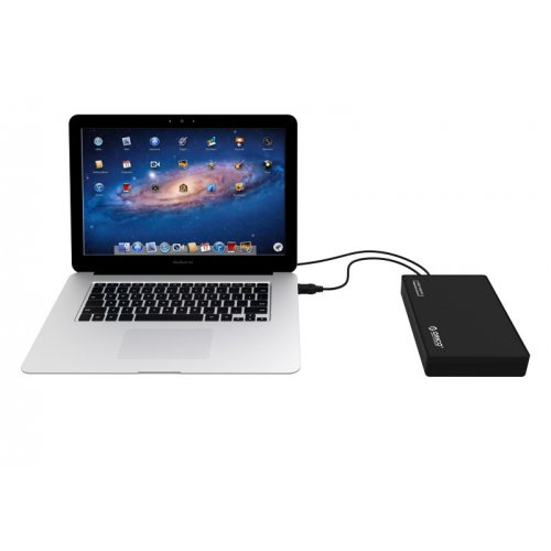 Внешний карман ORICO 3588US3-V1 3.5" SSD/HDD Enclosure USB (ORICO-3588US3-V1-EU-BK-BP-HW) Black купить в Украине: Киев, Днепр, Харьков, Одесса  | Низкая цена, отзывы, характеристики от TELEMART фото
