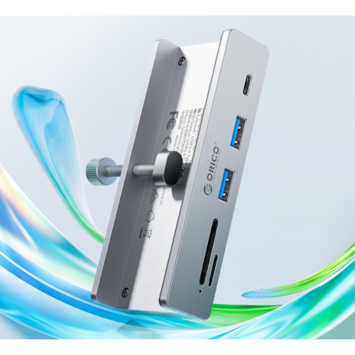 USB-хаб ORICO MH5PC USB 6 in 1 (ORICO-MH5PC-10-SV-BP) Silver купити в Україні: Київ, Львів, Хмельницький, Тернопіль | Низька ціна, відгуки, характеристики від TELEMART фото