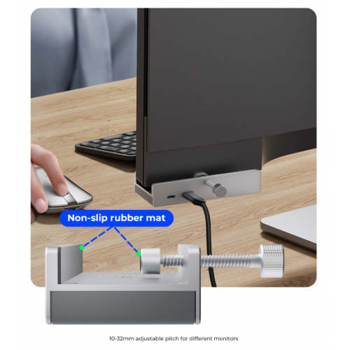 USB-хаб ORICO MH5PC USB 6 in 1 (ORICO-MH5PC-10-SV-BP) Silver купити в Україні: Київ, Львів, Хмельницький, Тернопіль | Низька ціна, відгуки, характеристики від TELEMART фото