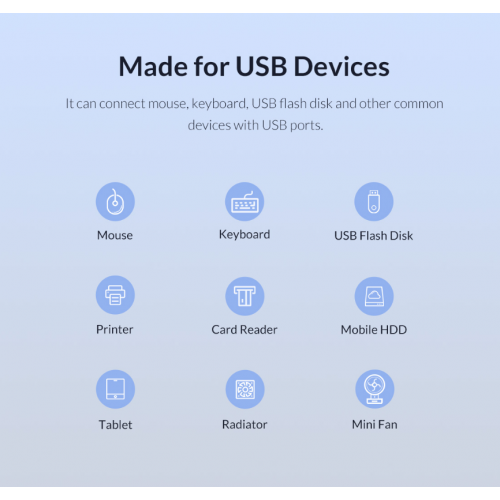 USB-хаб ORICO BT2U3-7AB USB 7 in 1 (ORICO-BT2U3-7AB-EU-GY-BP) Grey/Black купити в Україні: Київ, Львів, Хмельницький, Тернопіль | Низька ціна, відгуки, характеристики від TELEMART фото