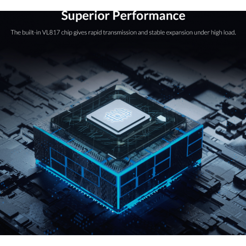 USB-хаб ORICO BT2U3-7AB USB 7 in 1 (ORICO-BT2U3-7AB-EU-GY-BP) Grey/Black купити в Україні: Київ, Львів, Хмельницький, Тернопіль | Низька ціна, відгуки, характеристики від TELEMART фото