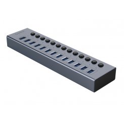 USB-хаб ORICO BT2U3-13AB USB 13 in 1 (ORICO-BT2U3-13AB-EU-GY-BP) Grey/Black
