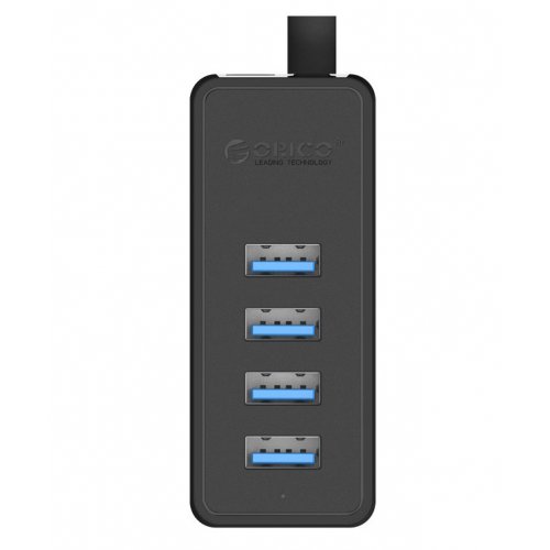 USB-хаб ORICO W5P-U3 USB 4 in 1 (ORICO-W5P-U3-100-BK-EP-HW) Black купити в Україні: Київ, Львів, Хмельницький, Тернопіль | Низька ціна, відгуки, характеристики від TELEMART фото