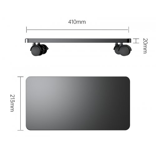 Подставка под системный блок ORICO CPB6 Mobile CPU Power Stand (ORICO-CPB6-BK-BP) Black купить в Украине: Киев, Днепр, Харьков, Одесса  | Низкая цена, отзывы, характеристики от TELEMART фото