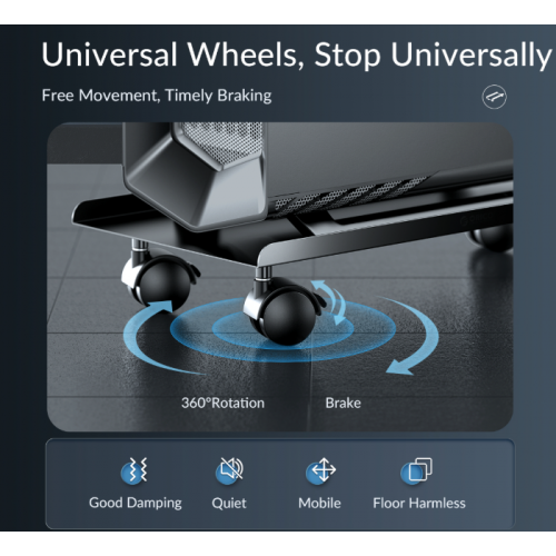 Подставка под системный блок ORICO CPB6 Mobile CPU Power Stand (ORICO-CPB6-BK-BP) Black купить в Украине: Киев, Днепр, Харьков, Одесса  | Низкая цена, отзывы, характеристики от TELEMART фото