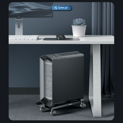 Подставка под системный блок ORICO CPB6 Mobile CPU Power Stand (ORICO-CPB6-BK-BP) Black купить в Украине: Киев, Днепр, Харьков, Одесса  | Низкая цена, отзывы, характеристики от TELEMART фото