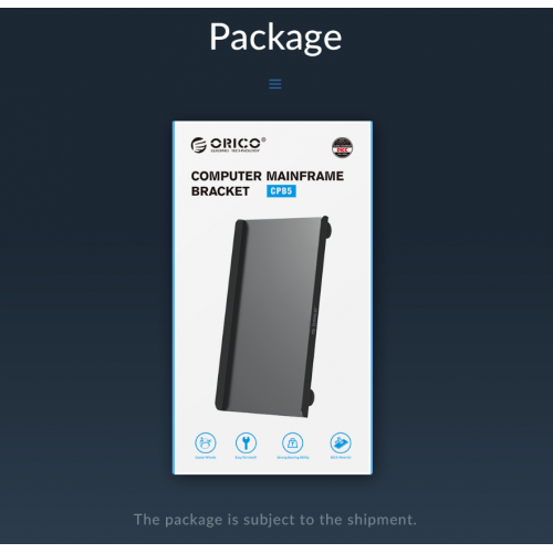 Подставка под системный блок ORICO CPB6 Mobile CPU Power Stand (ORICO-CPB6-BK-BP) Black купить в Украине: Киев, Днепр, Харьков, Одесса  | Низкая цена, отзывы, характеристики от TELEMART фото