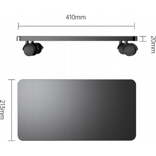 Подставка под системный блок ORICO CPB6 Mobile CPU Power Stand (ORICO-CPB6-BK-BP) Black купить в Украине: Киев, Днепр, Харьков, Одесса  | Низкая цена, отзывы, характеристики от TELEMART фото