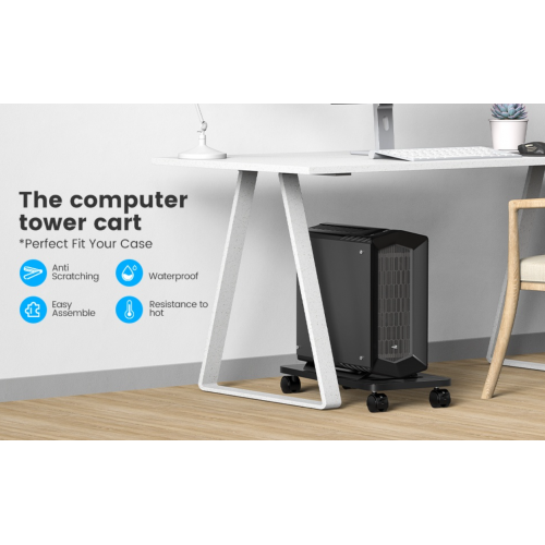 Кронштейн для комп'ютера з колесами ORICO CPB1 Computer Host Bracket with Wheels (ORICO-CPB1-BK-BP) Black купити в Україні: Київ, Львів, Хмельницький, Тернопіль, Івано-Франківськ | Низька ціна, відгуки, характеристики від TELEMART фото