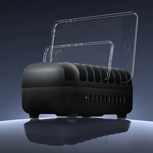 Сетевое зарядное устройство ORICO DUK-10P-V1 Smart Charging Station 10 x USB 120W (ORICO-DUK-10P-V1-EU-BK-BP) Black купить в Украине: Киев, Днепр, Харьков, Одесса  | Низкая цена, отзывы, характеристики от TELEMART фото