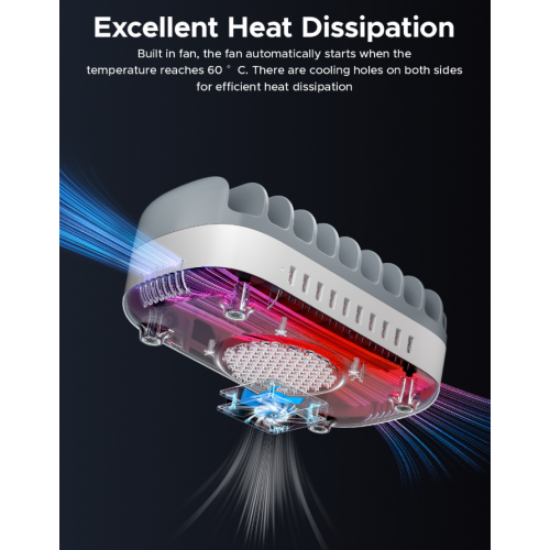 Сетевое зарядное устройство ORICO DUK-10P-V1 Smart Charging Station 10 x USB 120W (ORICO-DUK-10P-V1-EU-WH-BP) White купить в Украине: Киев, Днепр, Харьков, Одесса  | Низкая цена, отзывы, характеристики от TELEMART фото