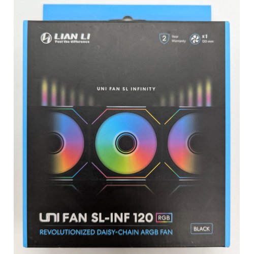 Кулер для корпуса Lian Li Uni Fan SL-Infinity 120 (G99.12SLIN1B.00) Black (Восстановлено продавцом, 824249) купить в Украине: Киев, Днепр, Харьков, Одесса  | Проверка совместимости, низкая цена, отзывы, характеристики от TELEMART фото