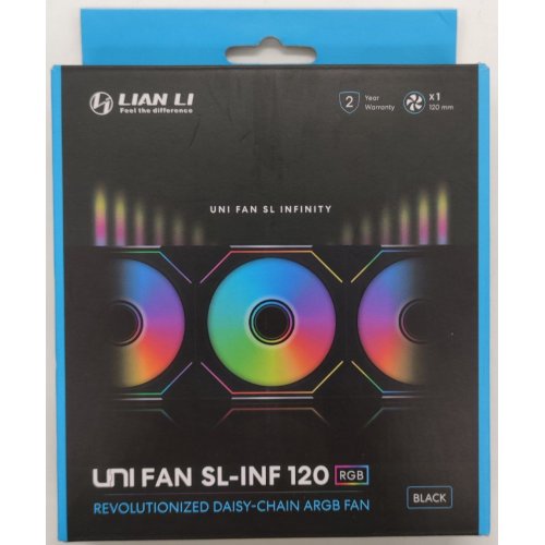 Кулер для корпуса Lian Li Uni Fan SL-Infinity 120 (G99.12SLIN1B.00) Black (Восстановлено продавцом, 824250) купить в Украине: Киев, Днепр, Харьков, Одесса  | Проверка совместимости, низкая цена, отзывы, характеристики от TELEMART фото