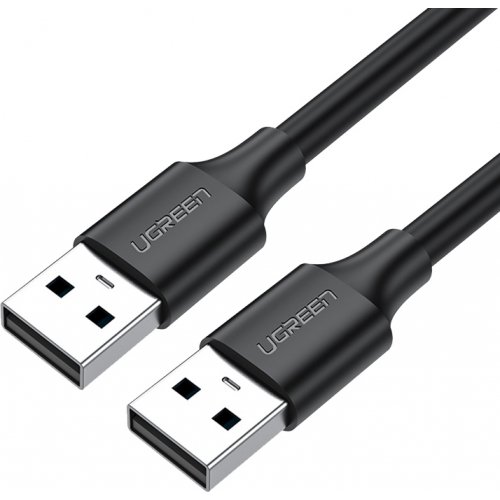 Кабель Ugreen US102 USB 2.0 to USB 1m (10309) Black купить в Украине: Киев, Днепр, Харьков, Одесса  | Низкая цена, отзывы, характеристики от TELEMART фото
